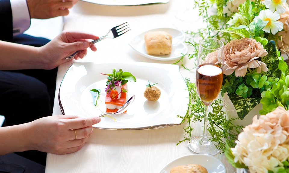 インペリアルウィング富山迎賓館　公式HP限定特典　コース料理のランクアップ